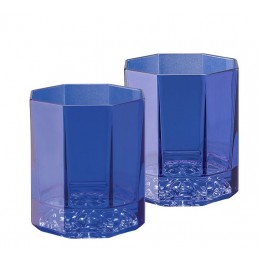 Versace Medusa Lumiere Blue Set 2 Bicchieri Whisky