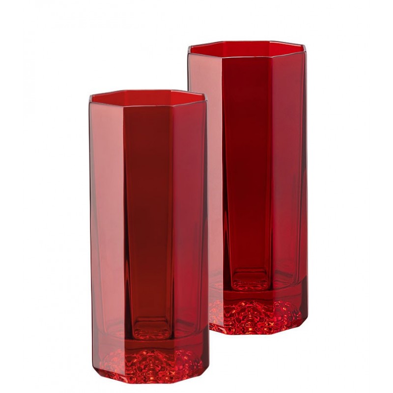 Versace Medusa Lumiere Rosso Set 2 Bicchieri Longdrink