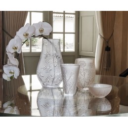 Lalique Ombelles Vaso Medio Oro Lustro, Cristallo Ref. 10550700