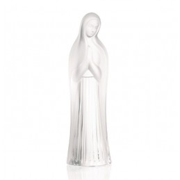 Lalique Virgin with hands Togheter Sculpture, Crystal Ref. 1201900