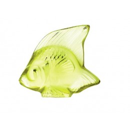 Lalique Fish Sculpture Anise Green Crystal Ref. 3003300