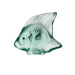 Lalique Pesce Verde Menta Scultura Cristallo Ref. 3001900