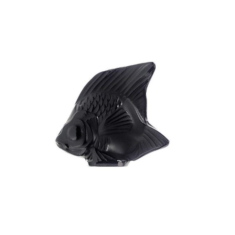 Lalique Pesce Nero Scultura Cristallo Ref. 3000100