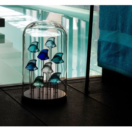 Lalique Fish Sculpture Turquoise Crystal Ref. 3000500