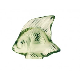 Lalique Pesce Verde Chiaro Scultura Cristallo Ref. 3001100