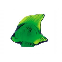 Lalique Fish Sculpture Green Meadow Crystal Ref. 3003200