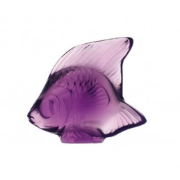 Lalique Fish Sculpture Purple Crystal Ref. 3000600