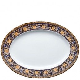 Versace Rosenthal Medusa Blue Platter 34 cm