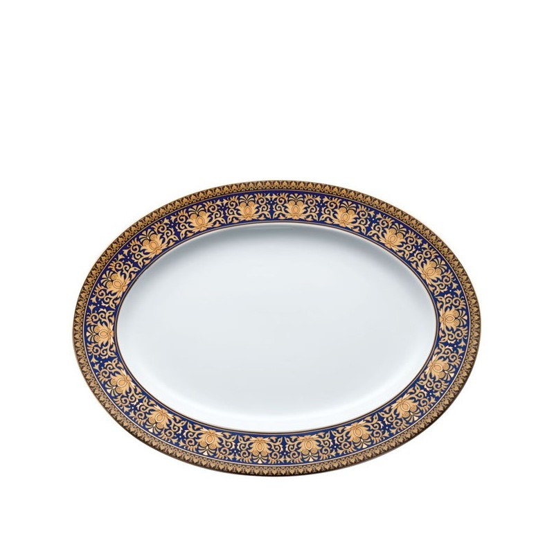 Versace Rosenthal Medusa Blue Platter 34 cm
