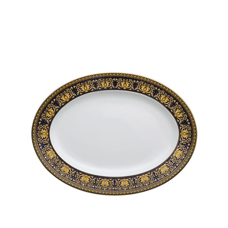 Versace Rosenthal Medusa Blue Platter 40 cm