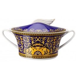 Versace Rosenthal Medusa Blue Covered Vegetable Bowl 1, 60 l
