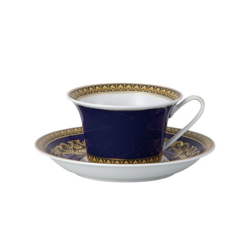 Versace Rosenthal Medusa Blue Tea Cup with Saucer 0, 22 l