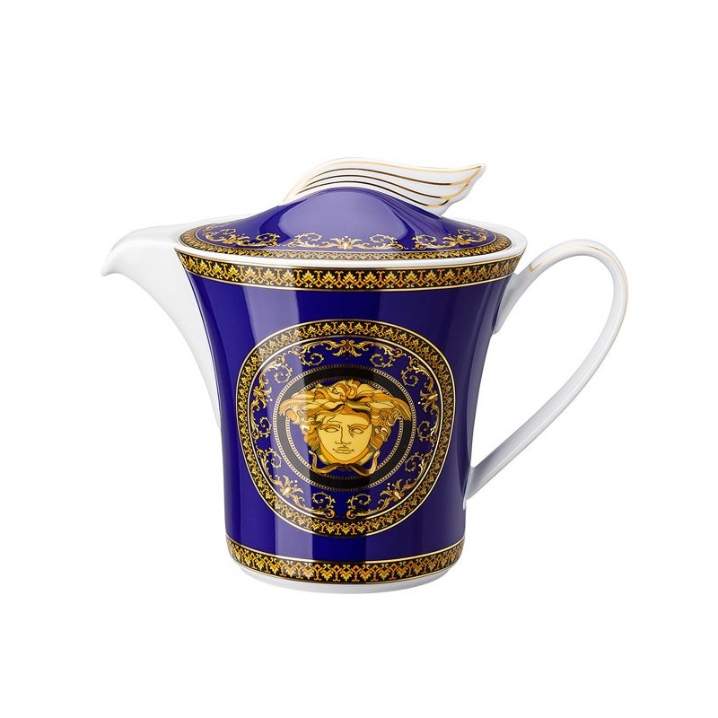 Versace Rosenthal Medusa Blue Teapot