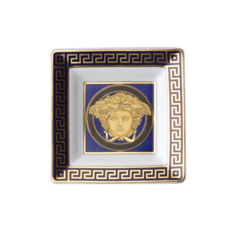 Versace Rosenthal Medusa Blue Tray 8 cm