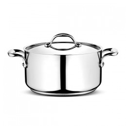 Lagostina Accademia Lagofusion Casseruola fonda con coperchio 16 cm