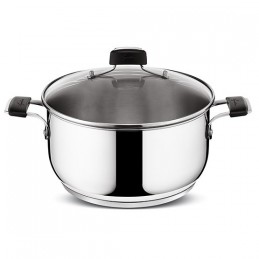 Lagostina Tempra Pentola con coperchio 24 cm