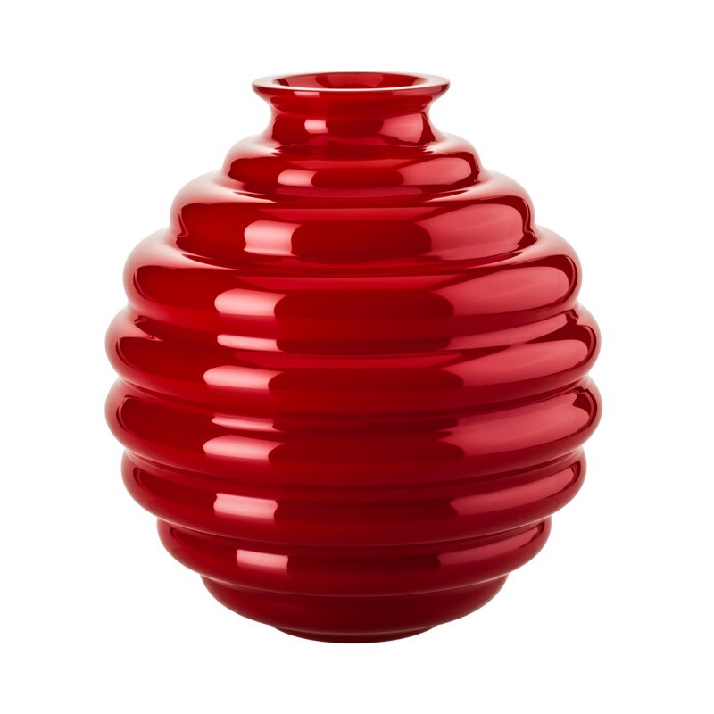 Venini Vaso Deco Rosso H.18 cm 707. 08