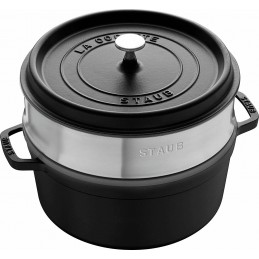 Staub Cocotte Tonda - Vaporiera 26 cm Nero 40510-606