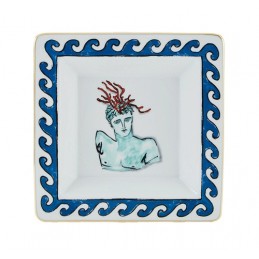 Richard Ginori Il Viaggio di Nettuno Svuotatasche Quadrato 18 cm White