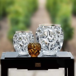 Lalique Tourbillons Small Vase Amber Crystal Ref.10571300