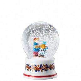 Hutschenreuther Glass Sphere with Snow effect " Christmas Bakery"