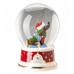 Hutschenreuther Palla di Neve "Domani viene Babbo Natale"