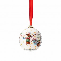 Hutschenreuther Sfera Piccola "Domani viene Babbo Natale"