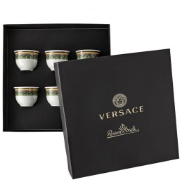 Versace Rosenthal Barocco Mosaic Set of 6 Small Mugs w / o handle