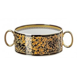 Versace Rosenthal Barocco Mosaic Creamsoup Cup with Saucer