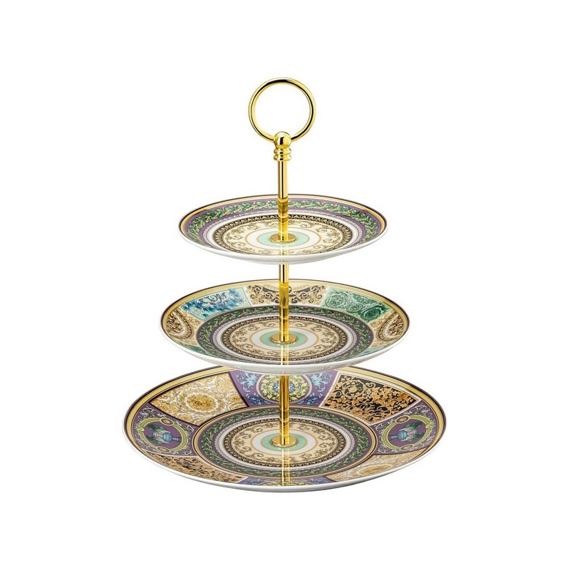 Versace Barocco Mosaic Alzata Portafrutta 3 Pz
