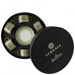 Versace Rosenthal Barocco Mosaic Set 6 Tea Cup with Saucer