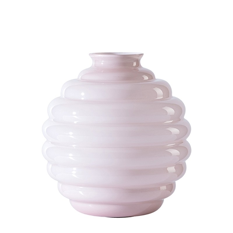 Venini Vaso Deco Rosa Cipria / Rosa Cipria H. 24. 5 cm 707.07