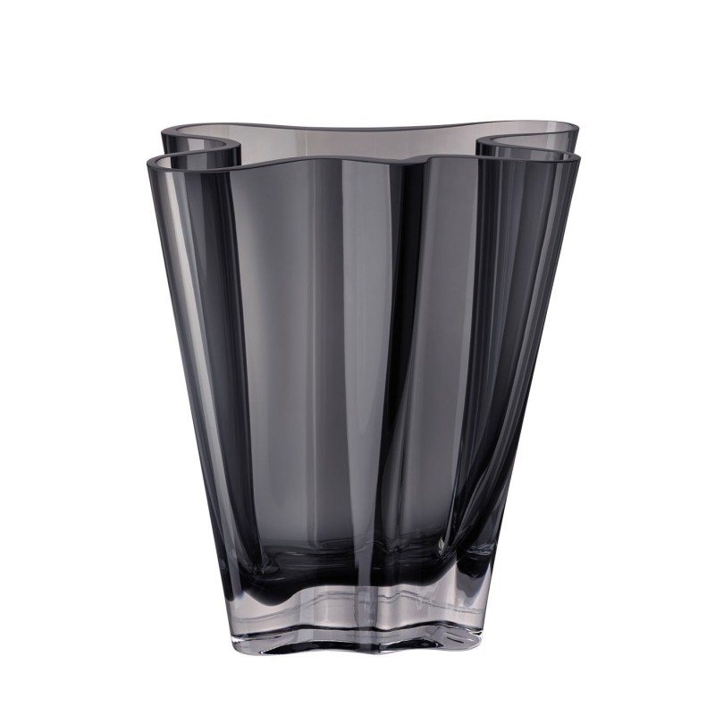 Rosenthal Flux Grau Vase 26 cm Crystal