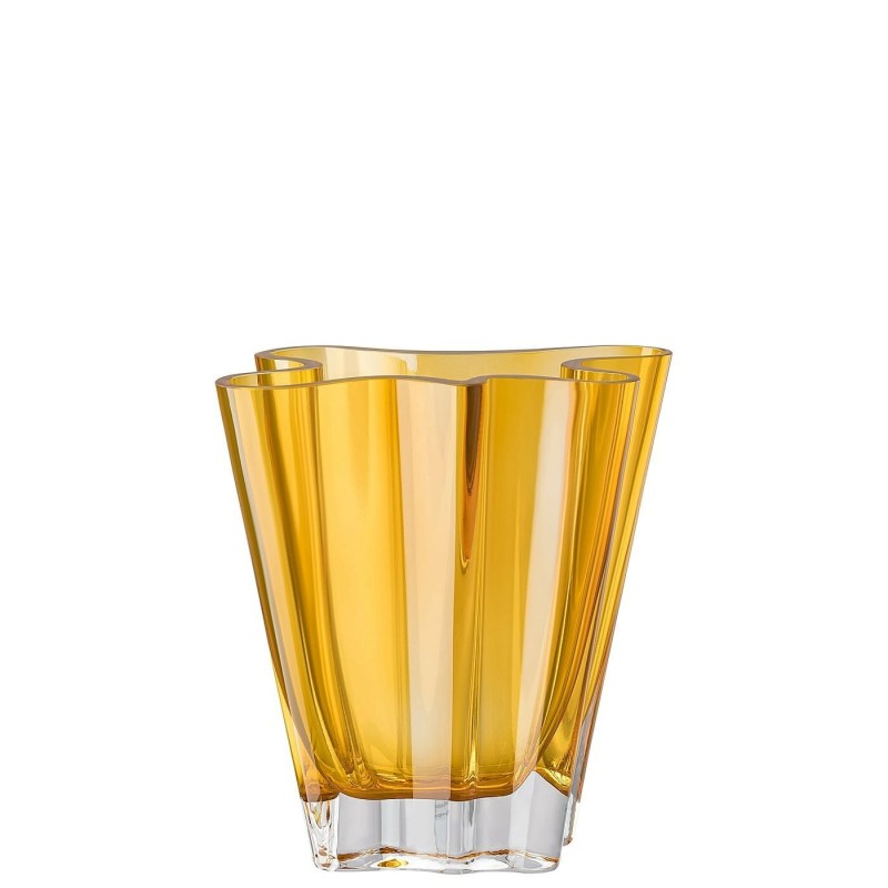 Rosenthal Vaso Flux Ambra 26 cm in Cristallo