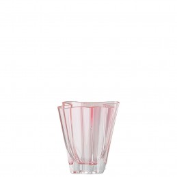 Rosenthal Vaso Flux Rosa 14 cm in Cristallo
