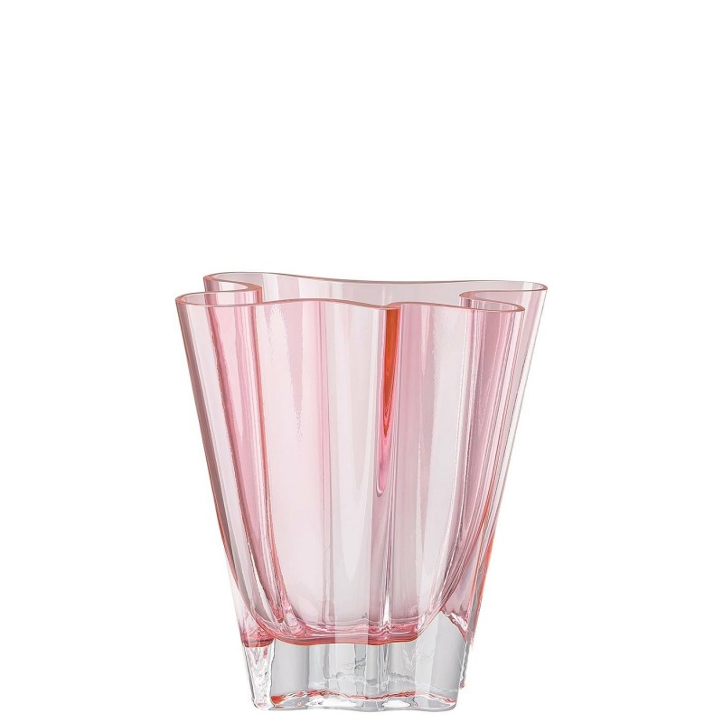 Rosenthal Vaso Flux Rosa 20 cm in Cristallo