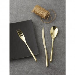 Sambonet Bamboo PVD Champagne Servizio Posate 30 Pz 52719PN1