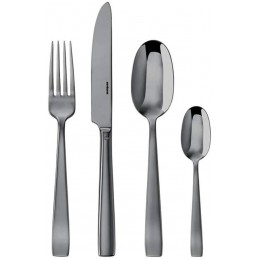 Sambonet Flat Pvd Black Flatware set 24 pcs s.h. 62712B81