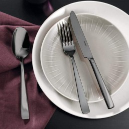 Sambonet Flat Pvd Black Flatware set 24 pcs s.h. 62712B81