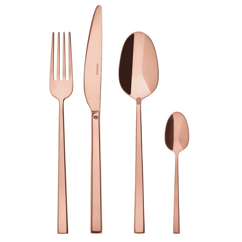 Sambonet Rock Pvd Copper Flatware Set 24 pcs 52762P81