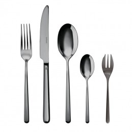 Sambonet Linear Pvd Black Flatware Set 30 pcs s.h. 52713B81