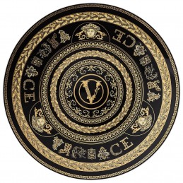 Versace Virtus Gala Black Piatto Segnaposto 33 cm