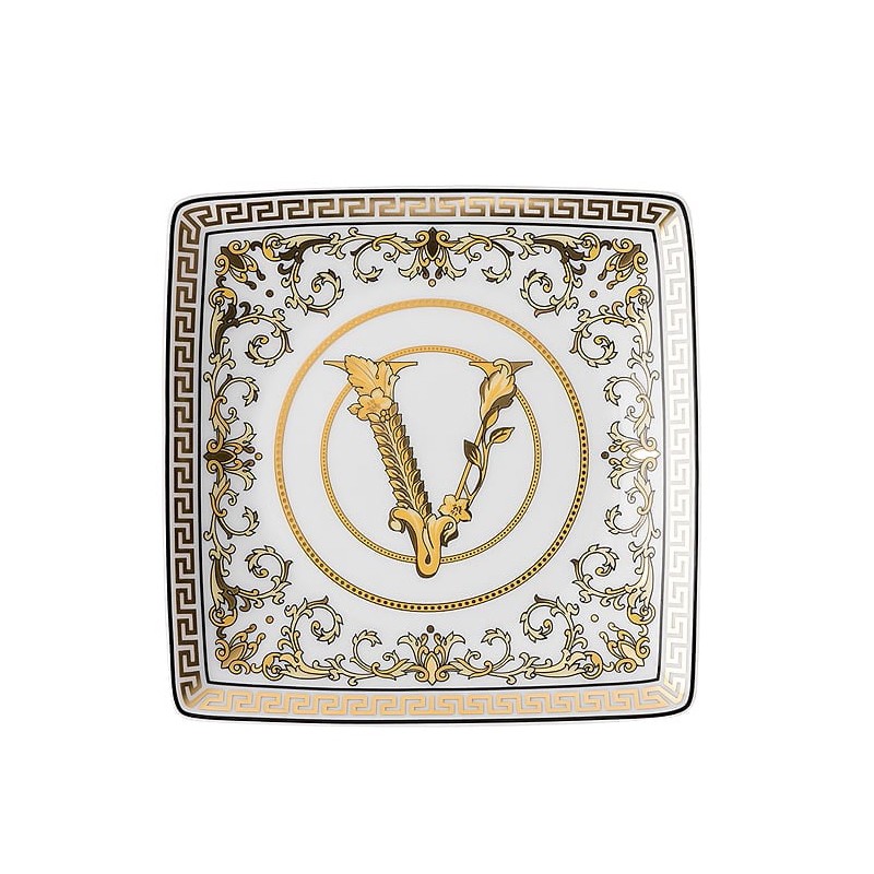 Versace Virtus Gala White Coppetta Quadrata 12 x 12 cm