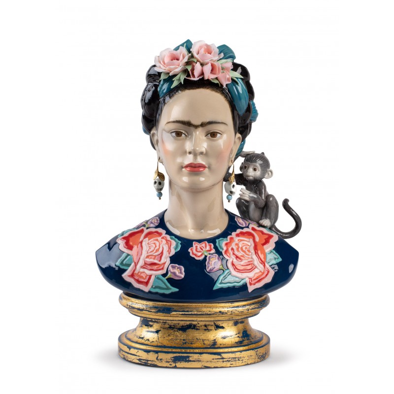 Lladrò Statua Frida Kahlo (blu) Edizione Limitata Ref. 01002026