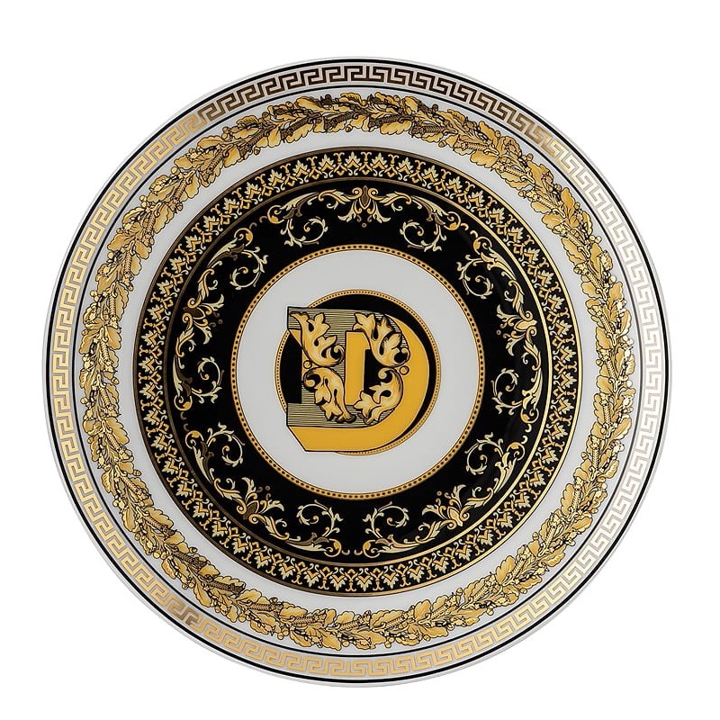 Versace Virtus Alphabet D Piatto Piano 17 cm