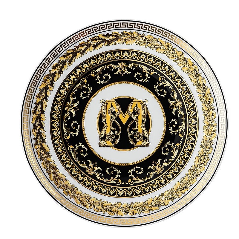 Versace Rosenthal Virtus Alphabet M Plate 17 cm