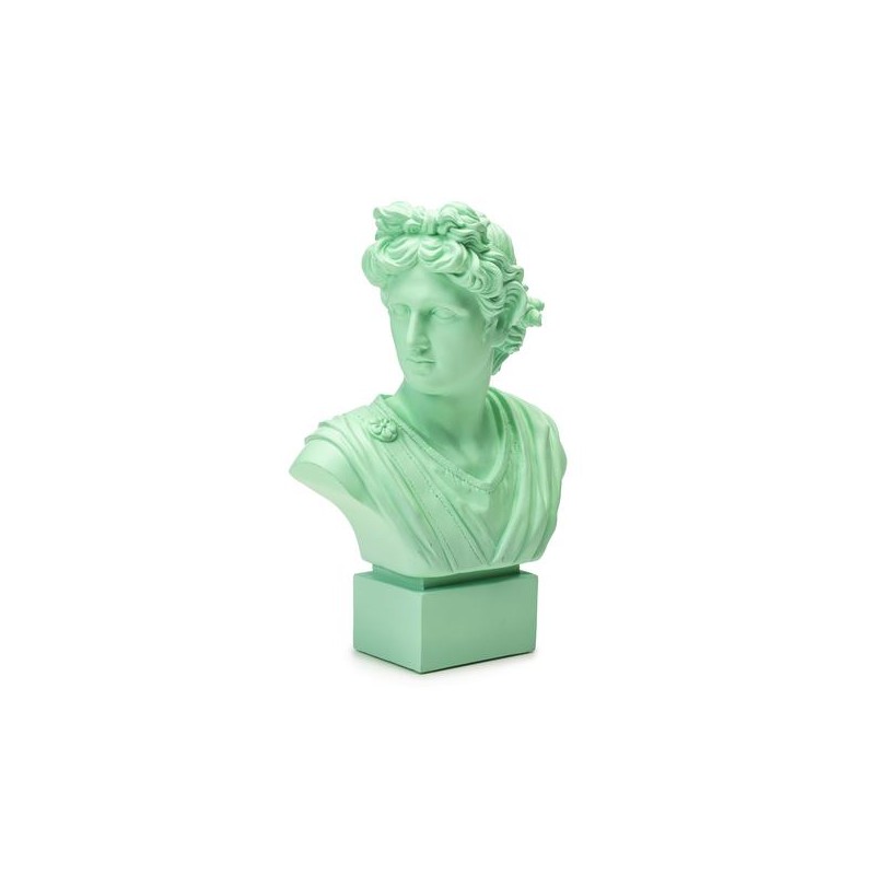 Palais Royal - Lamart Busto Verde Acqua Apollo H. 35 cm Ref. 1037178