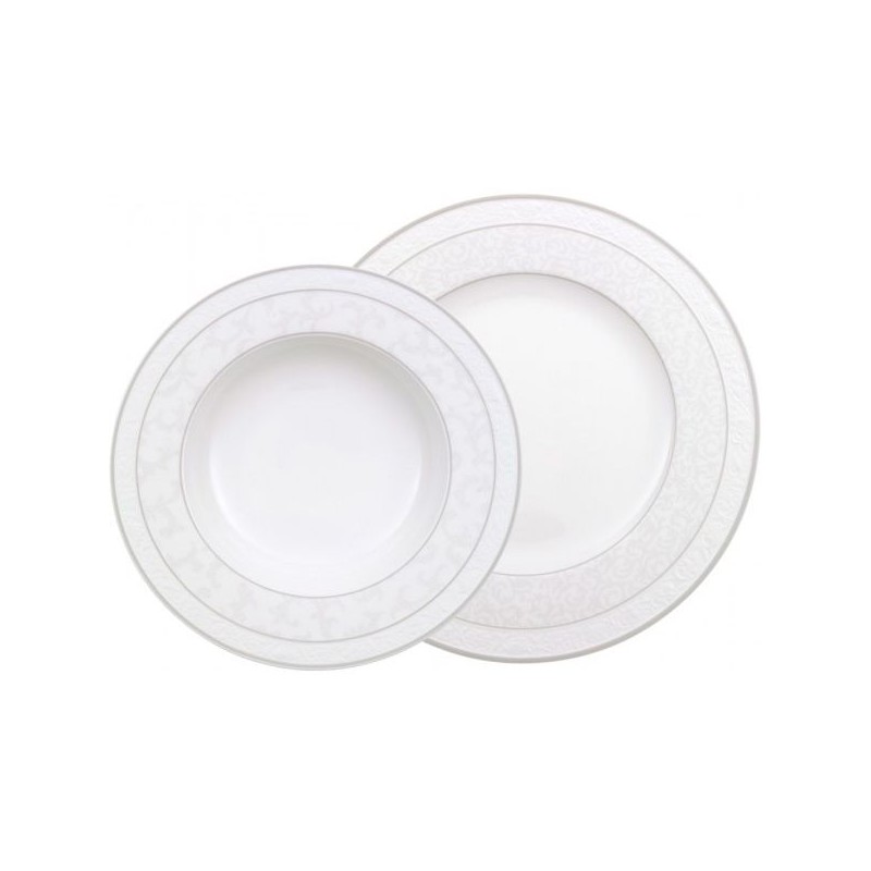 Villeroy & Boch Gray Pearl Set Tavola 12 Piatti (Piani,Fondi)