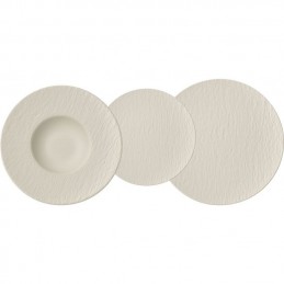 Villeroy & Boch Manufacture Rock Servizio Piatti 18 Pz Bianco