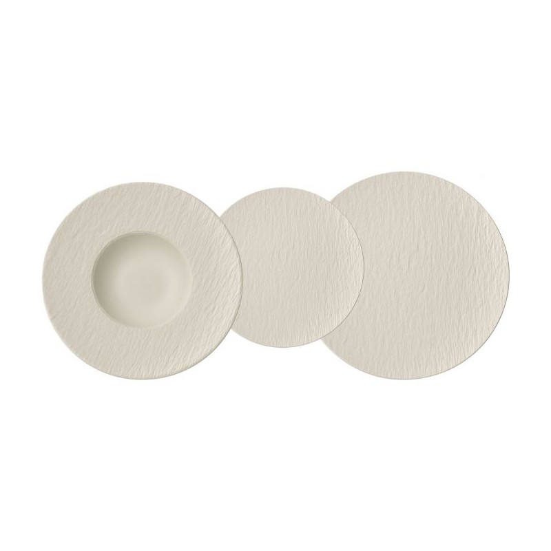Villeroy & Boch Manufacture Rock Servizio Piatti 18 Pz Bianco